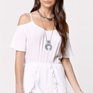 LA Hearts Ivory Romper